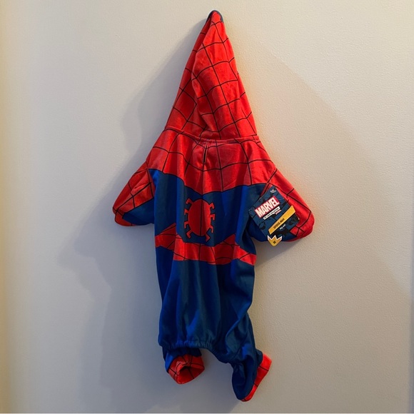 NWT Marvel Pet Fans Collection Spider-Man Dog Suit Costume Size Medium - Picture 3 of 5